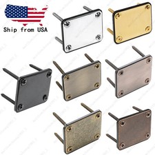 Set of 1 Electric Guitar Neck Plate With Screws For Strat Tele Mulit Color