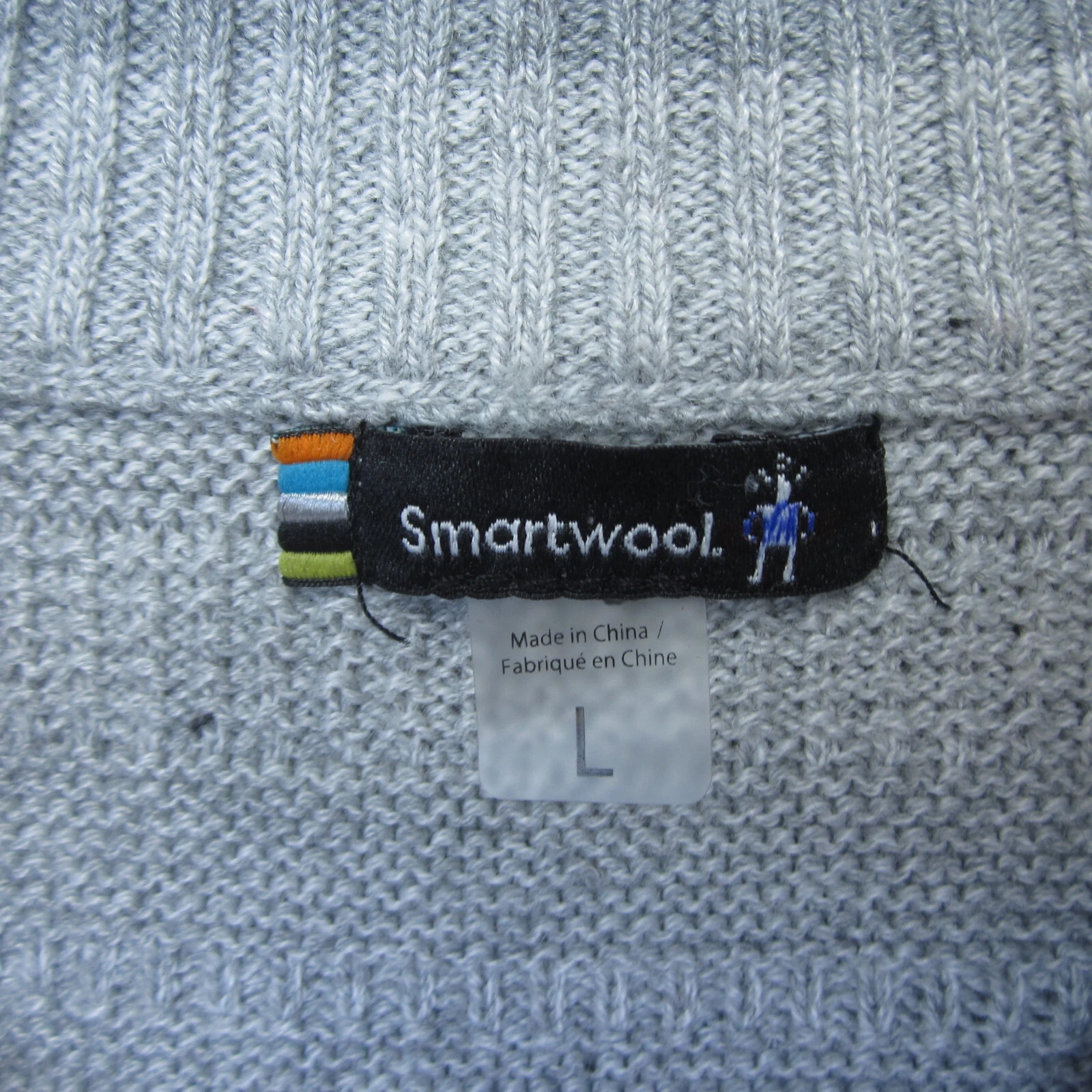 smartwool ripple ridge 1/4 zip wool thermal casual preppy sweater