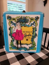 Vintage 1968 The World of Barbie Doll Clothes Toy Carry Case MATTEL No. 1002 EUC