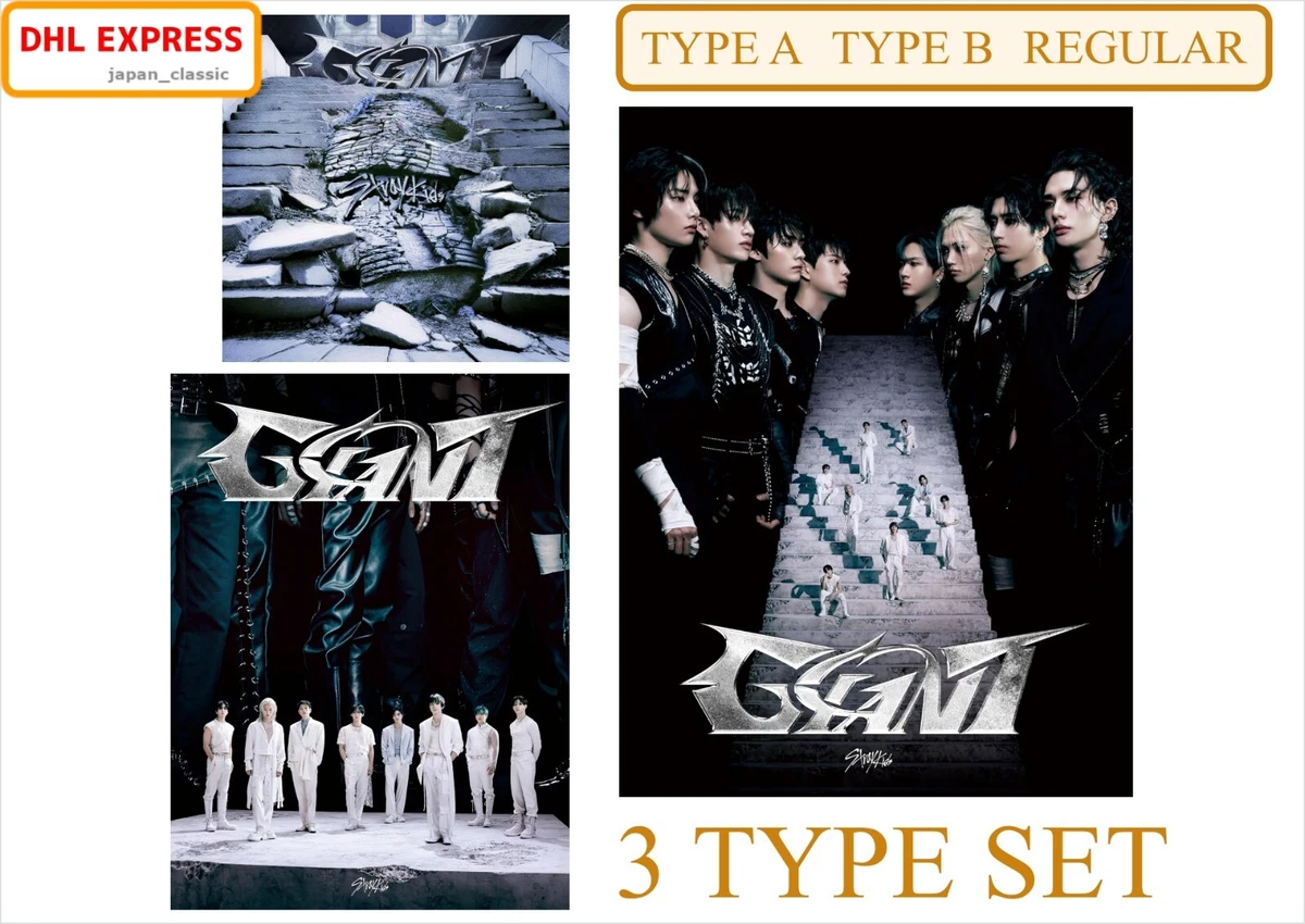 STRAY KIDS GIANT LIMITED EDITION CD A B REGULAR 3 TYPE JAPANESE