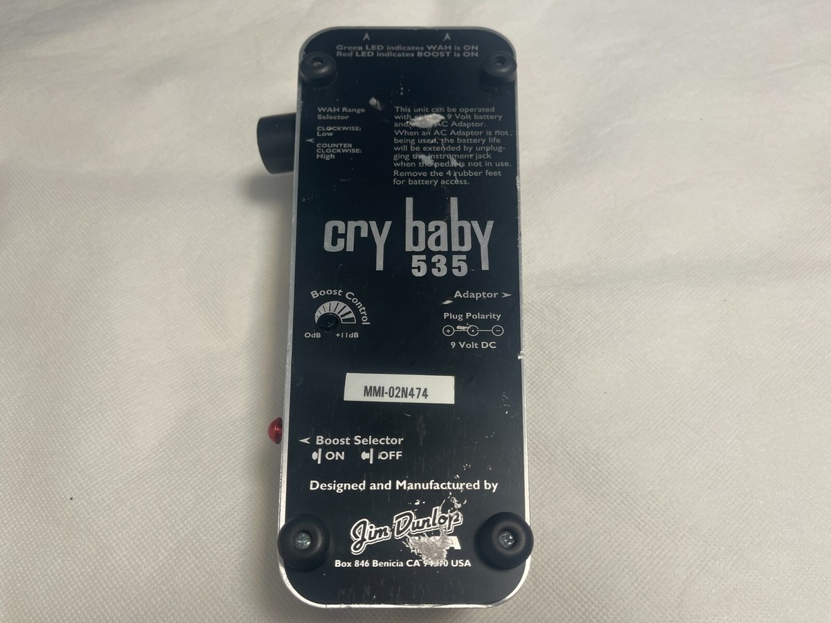 Jim Dunlop Cry Baby CB535 Guitar Effect Wah Pedal Chrome Model | eBay