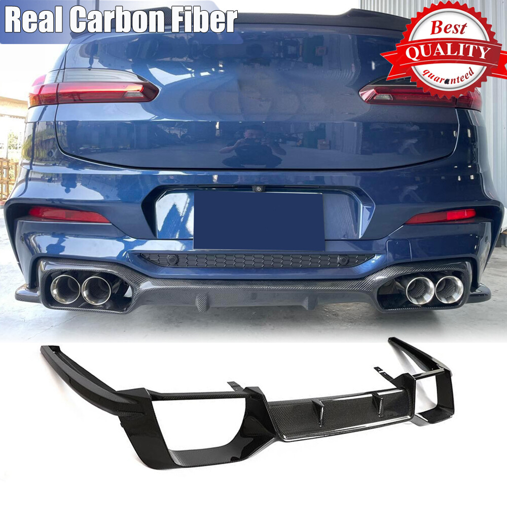 X4m Rear Diffuser Bmw X4 Rear Bumper Diffuser F98 X4m Real Carbon Fiber Rear Bumper ...