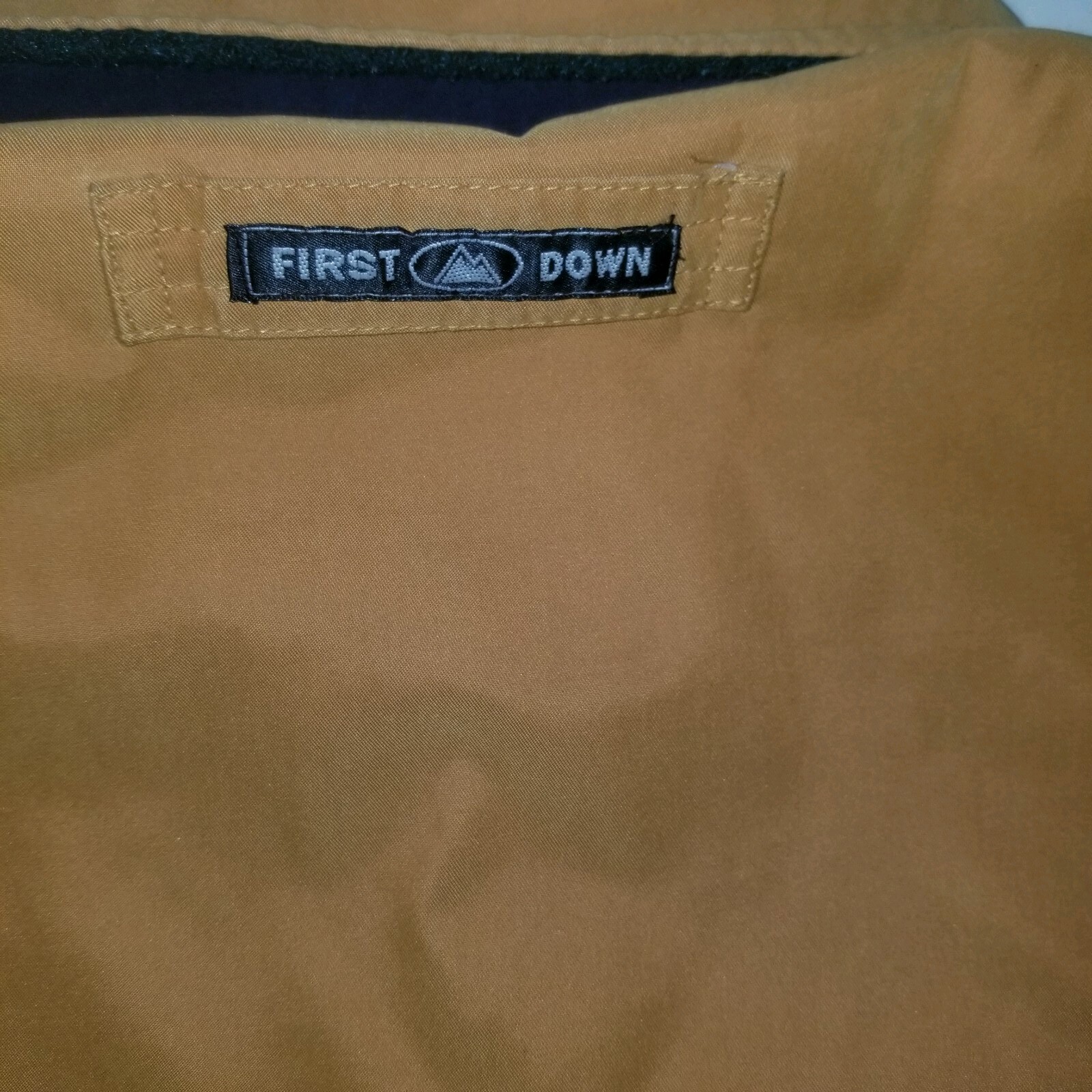Vintage Mens First Down Coat Jacket Brown Green Fleece Size XXL Reversible image 4