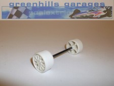 Greenhills Scalextric Opel / Vauxhall Calibra White Front Axle  Wheels - Use...