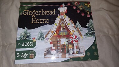 Unbranded F-A0661 Christmas Gingerbread House Toy Building Blocks Set ...