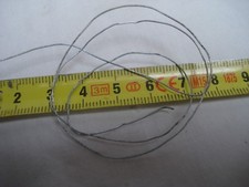 Fil de fer, acier, lot de 3 mètres de diamètre 0,5 mm, fil souple, (Ac 5)