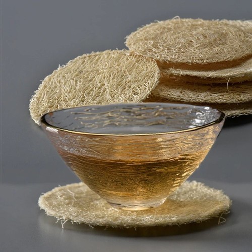 Loofah Fibre Teapot Pad Round Loofah Mat Teaware Tea Cup Mat Tea - Picture 10 of 16