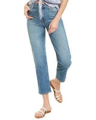 For All Mankind Alpine Drive High Waist Cropped Straight Jeans