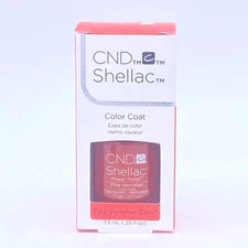 CND Shellac - Fine Vermilion - 0.25oz / 7.3ml