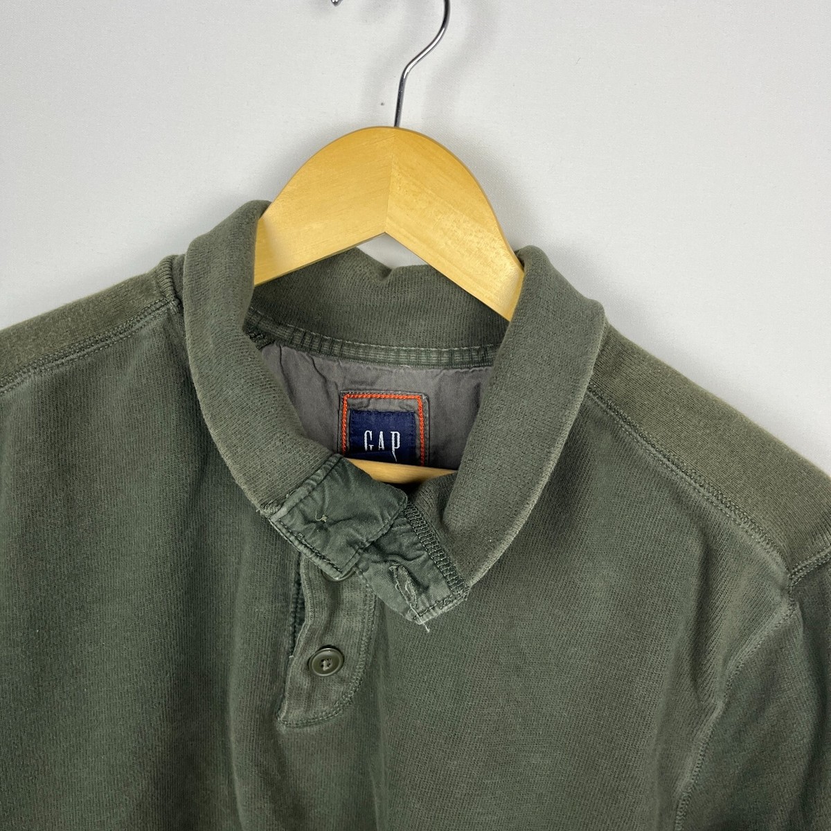 Vintage GAP Sweatshirt Olive Large | eBay