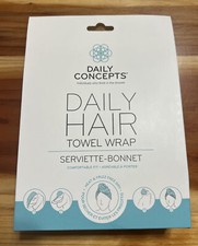 Daily Concepts Daily Hair Towel Wrap Quick Drying New One Size Teal