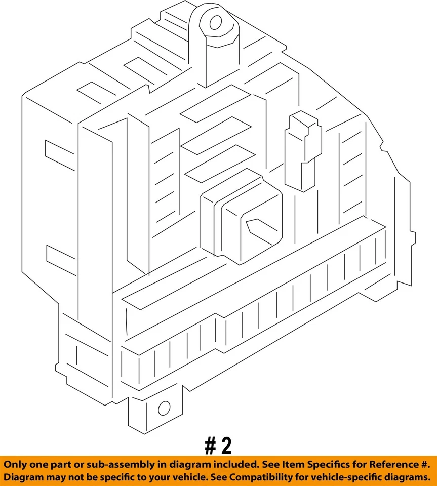 2013 2014 BMW X3 OEM Fuse Box Trunk Mounted - Image 4 of 4