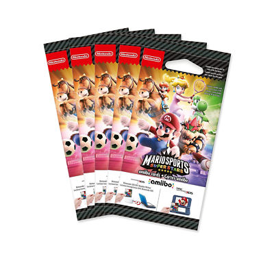 5x Amiibo Karten Mario Sports Superstars 5 Stück Neu & OVP