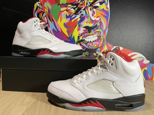 jordan 5 fire red ebay