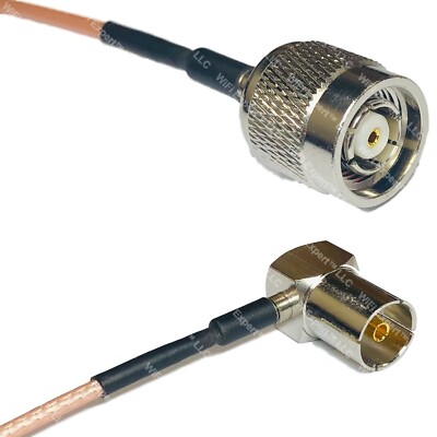 RG316 RP-TNC MALE to DVB Pal Female Angle RF Cable Rapid-SHIP LOT