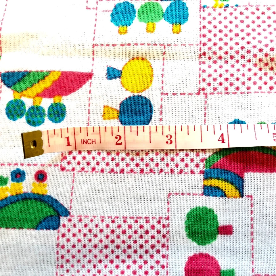 De colección Niños Estampado Tejido Material Textil Flower Power Geométrico Lunares Foto 4 de 4