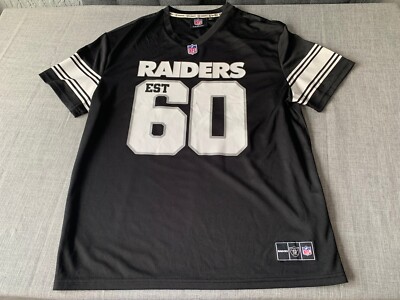 Las Vegas Raiders Primark NFL Est60 T-shirt Large 22” Pit To Pit