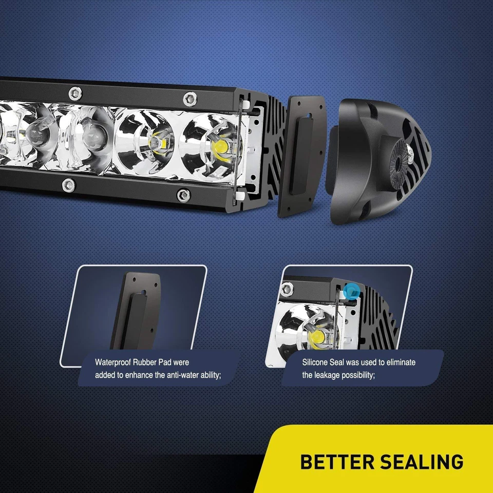 Nilight 单排 LED 工作灯条 3D Spot Flood Off Road 7/11/21/31/41/51 英寸 — 第 3/4 张图片