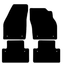 FITS VOLVO C30 MANUAL 2006 TO 2012 TAILORED BLACK CAR FLOOR MATS SET (8 CLIPS)