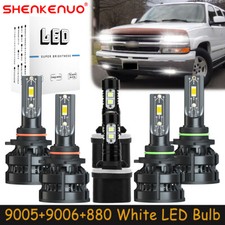 For Chevy Suburban 2001-2006 White LED Headlight Bulb High Low Beam Fog Light Z8