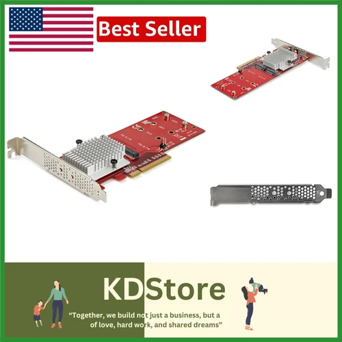 Dual M.2 PCIe Adapter Card with Software RAID Functionality for Maxed Out Speeds