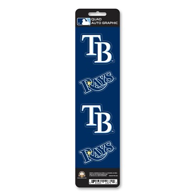 Tampa Bay Rays - Set Of 4 Quad Sticker Sheet | eBay
