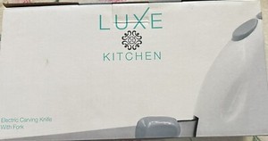 Luxe Kitchen Electric Carving Knife with Fork