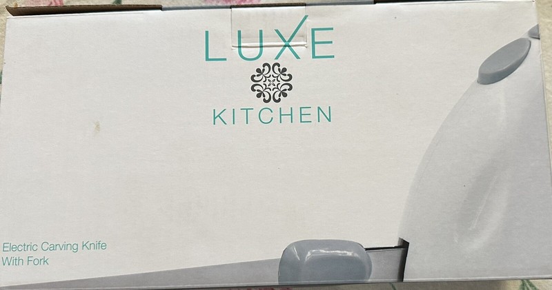 Luxe Kitchen Electric Carving Knife with Fork