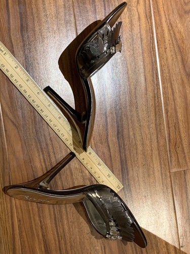 Marciano Leather Sole Women's Light Bronze Heels size 7M - Picture 8 of 8