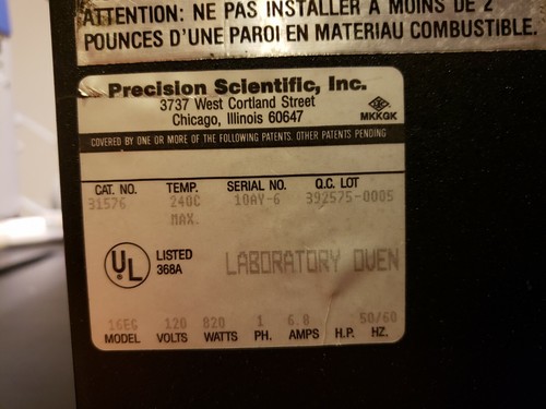 Gravity Convection Oven - Economy Model - Precision Scientific-Model 16EG - Picture 3 of 5