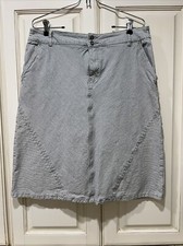 Anthropologie Pilcro & The Letterpress 10 or 12 Striped Denim Pencil Skirt