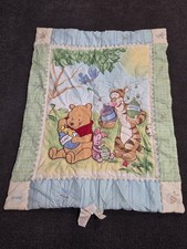 vtg Disney's Winnie The Pooh  Friends Baby Blanket/ Crib Embroidered flawed 