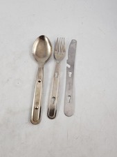 3 Piece Stainless Steel Eating Utensils Camping Travel Hiking