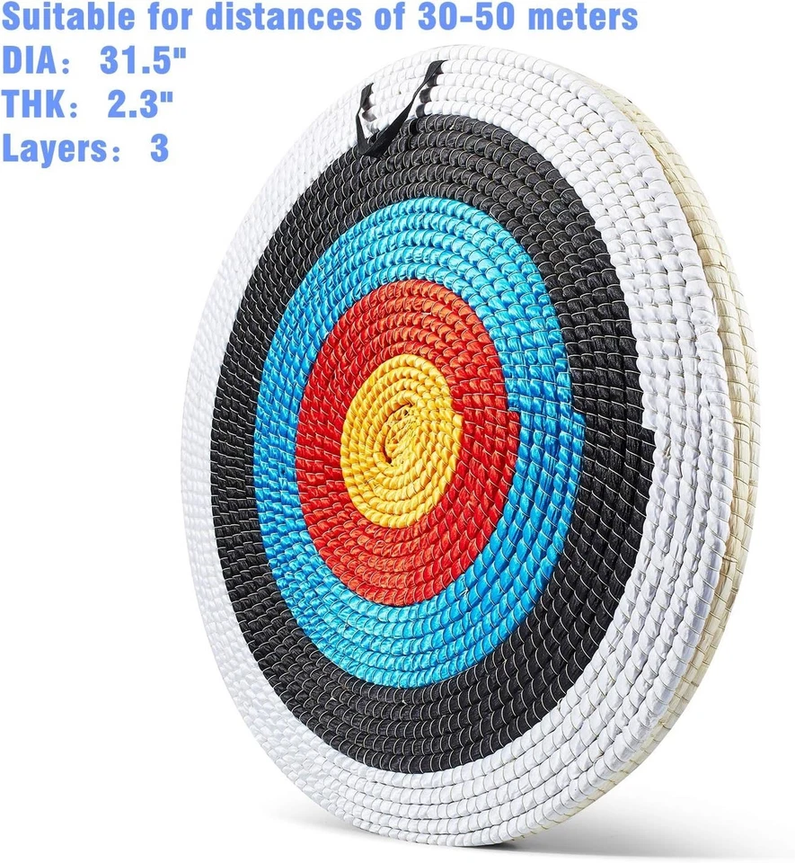 Round Multi-Layer Straw Archery Target - Perfect for Professional Archery - Image 4 of 4