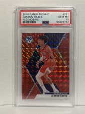 2019-20 Panini Mosaic Rookies Jaxson Hayes #221 Red Prizm (RC) PSA 10 Basketball