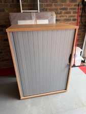 Dams Universal Double Door Tambour Cupboard - 1090mm High - 2 Shelves