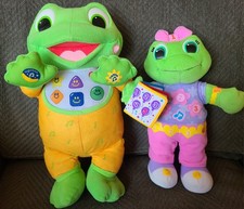 Lot Of 2 LeapFrog Baby Tad And Learning Frog Lily Educational Plush