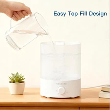 Ultrasonic Cool Mist Humidifier | Quiet Operation, Top Fill, Auto Shut-Off | ...