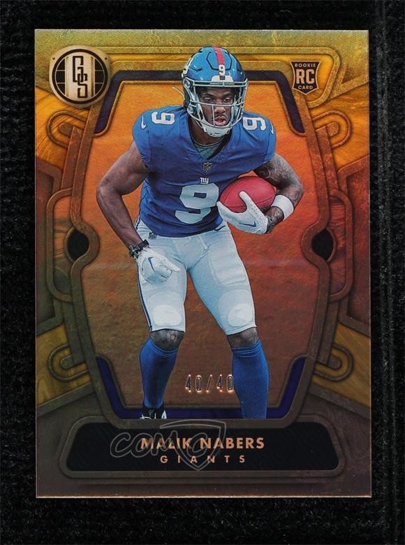 Malik Nabers Panini Gold Standard #105 Citrine