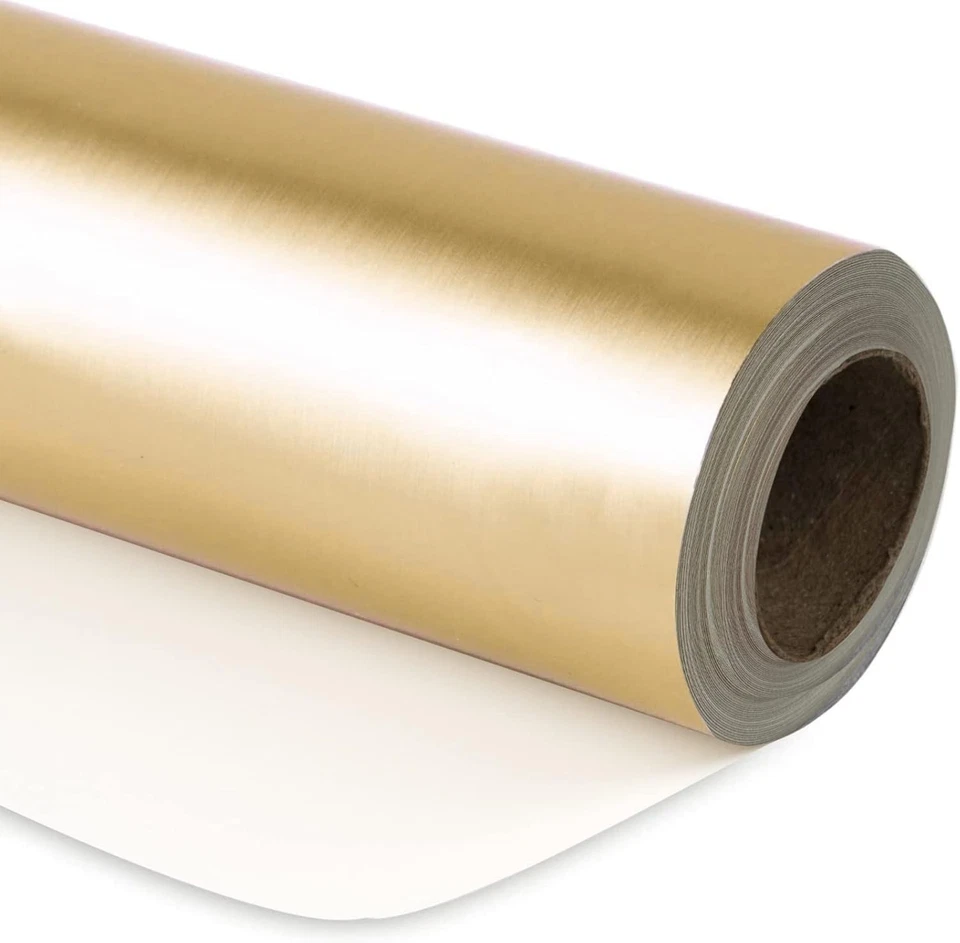 Luxe Gold Metallic Gift Wrap Paper - 30 Inches x 100 Feet - Image 3 of 4