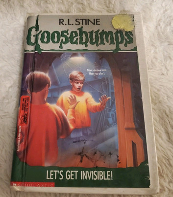GOOSEBUMPS Let's Get Invisible HARDCOVER 1993 R.L. Stine LIBRARY EDITION Good