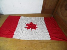 Bardzo stara bawełniana flaga Kanady 65cm 120cm antyczna znalezisko na poddaszu