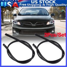 2pcsset For 2009 2010 2011 2012 2013 Toyota Corolla Black Roof Trim Molding New