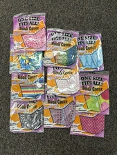 Stretchable Book Covers Lot Of 10 Colorful Patterns New Textbook Jumbo
