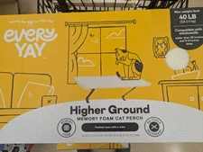 New Higher Ground Memory Foam Cat Window Perch