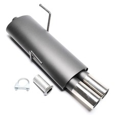 Sportauspuff EINTRAGUNGSFREI! 2x76mm  Peugeot 206