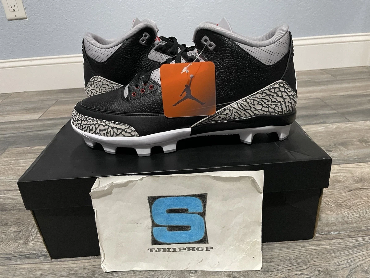 Jordan 3 Retro MCS ブラック×グレー 27cm スパイクの通販