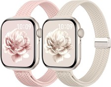 Slim Braided Stretchy Strap Compatible with Apple Watch 40mm 41mm Series 11