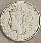 1891 P Morgan Lots of luster XF/AU nice coin very bight free ship Sigma test ++