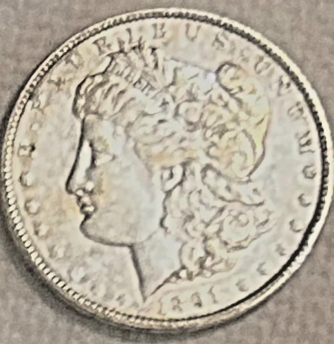 1891 P Morgan Lots of luster XF/AU nice coin very bight free ship Sigma test ++